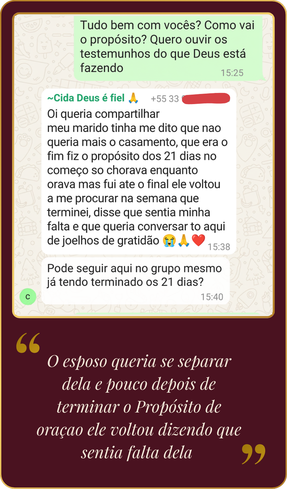 Depoimento 1